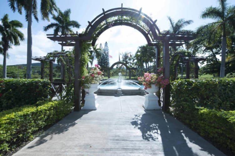 Fountain entrance